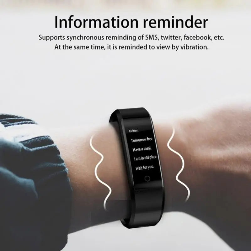 115Plus Smart Watch bluetooth-compatible Sport Watch Health Wristband Heart Rate Fitness Pedometer Bracelet 115 Smart Band