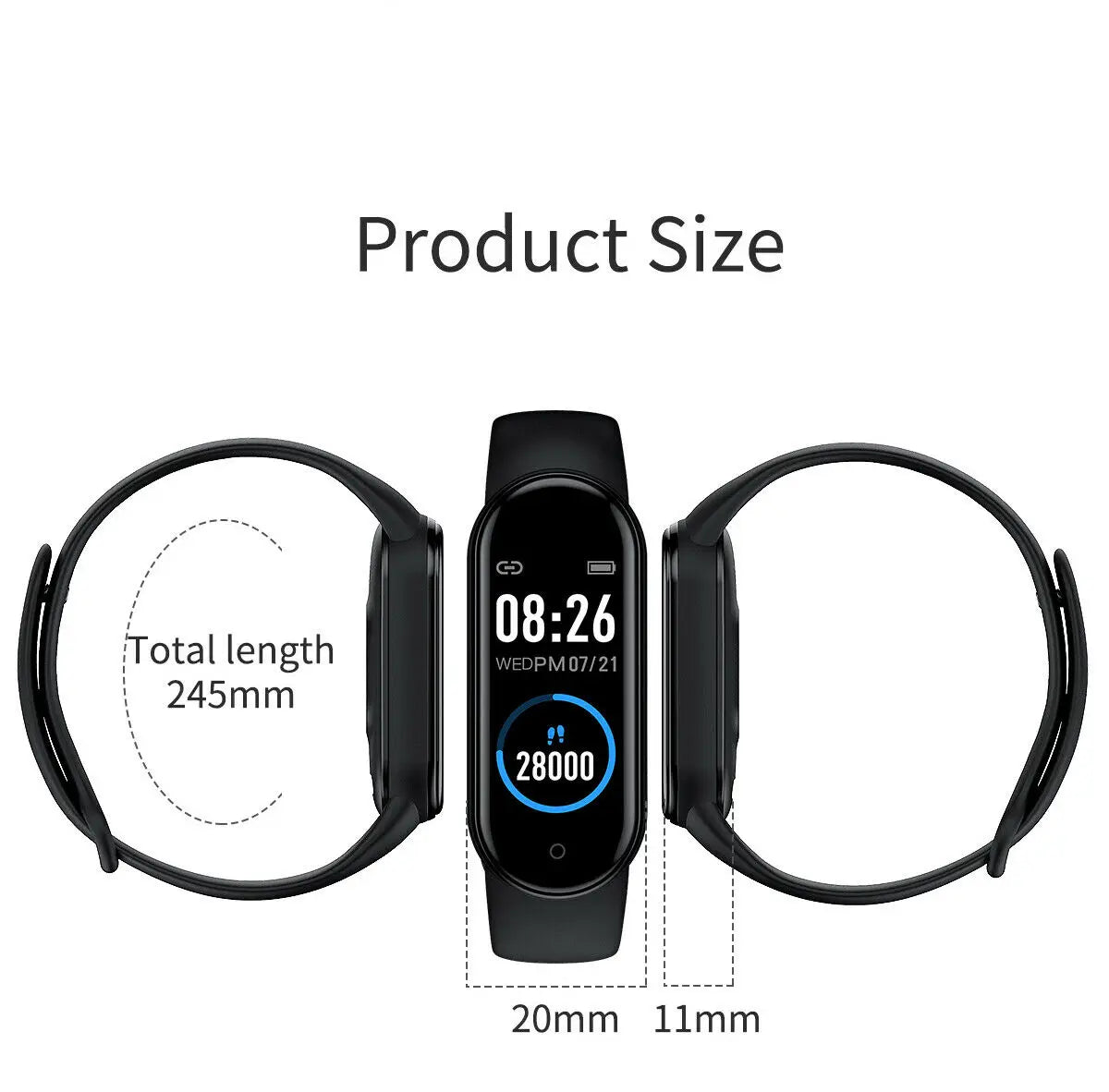 M5 Smart Band Waterproof Sport Watches Smart Watch Men Woman Blood Pressure Heart Rate Monitor Fitness Bracelet For Android IOS